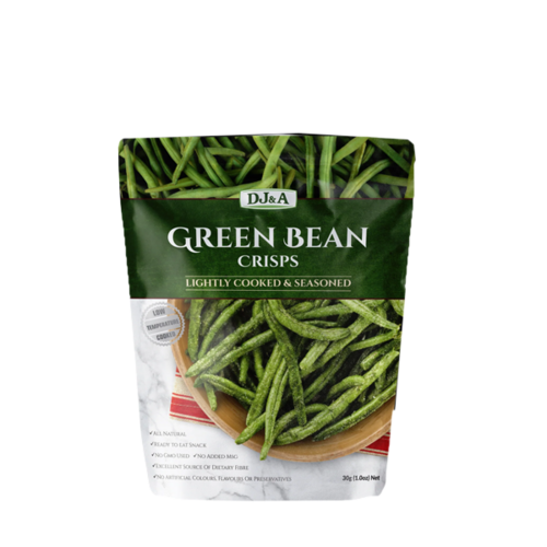 Green bean crisps